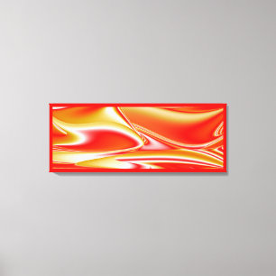 Love and Gold Abstract 3D Rainbowart Canvas Print