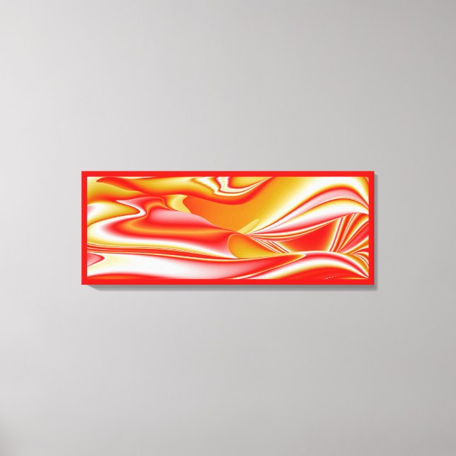 Love and Gold Abstract 3D Rainbowart Canvas Print (Front)