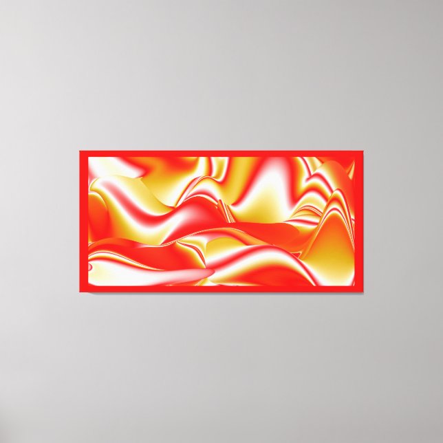 Love and Gold Abstract 3D Rainbowart Canvas Print (Front)