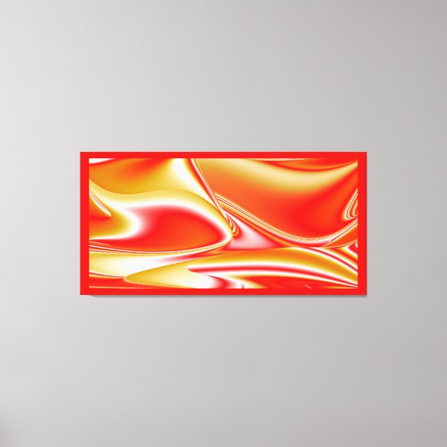 Love and Gold Abstract 3D Rainbowart Canvas Print (Front)