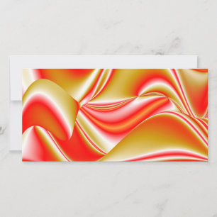 Love and Gold Abstract 3D Rainbowart Card