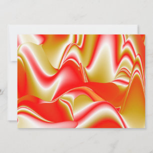 Love and Gold Abstract 3D Rainbowart Card