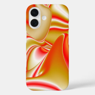 Love and Gold Abstract 3D Rainbowart iPhone 16 Case