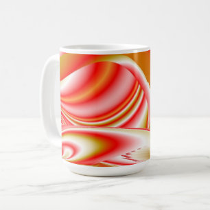 Love and Gold Abstract 3D Rainbowart Coffee Mug