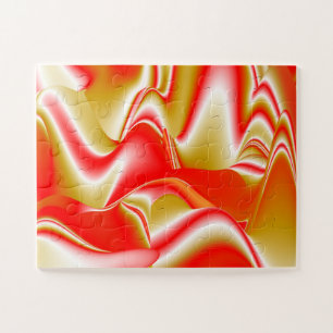 Love and Gold Abstract 3D Rainbowart Jigsaw Puzzle