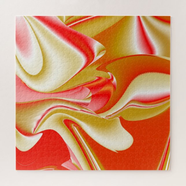 Love and Gold Abstract 3D Rainbowart Jigsaw Puzzle (Horizontal)