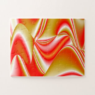 Love and Gold Abstract 3D Rainbowart Jigsaw Puzzle