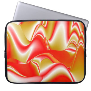 Love and Gold Abstract 3D Rainbowart Laptop Sleeve
