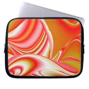 Love and Gold Abstract 3D Rainbowart Laptop Sleeve