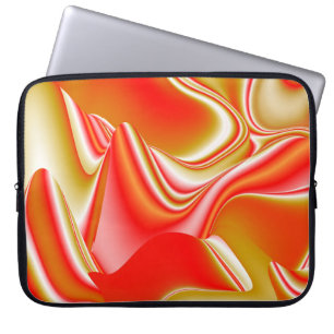 Love and Gold Abstract 3D Rainbowart Laptop Sleeve