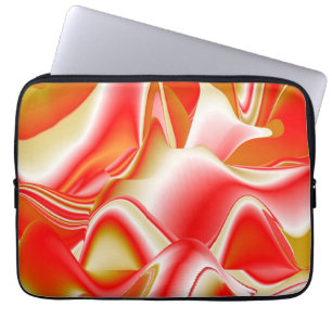Love and Gold Abstract 3D Rainbowart Laptop Sleeve