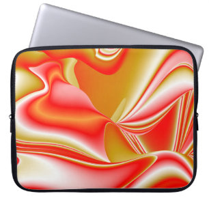 Love and Gold Abstract 3D Rainbowart Laptop Sleeve