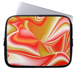 Love and Gold Abstract 3D Rainbowart Laptop Sleeve