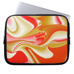 Love and Gold Abstract 3D Rainbowart Laptop Sleeve