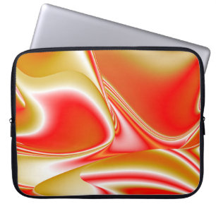 Love and Gold Abstract 3D Rainbowart Laptop Sleeve