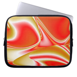 Love and Gold Abstract 3D Rainbowart Laptop Sleeve