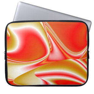 Love and Gold Abstract 3D Rainbowart Laptop Sleeve