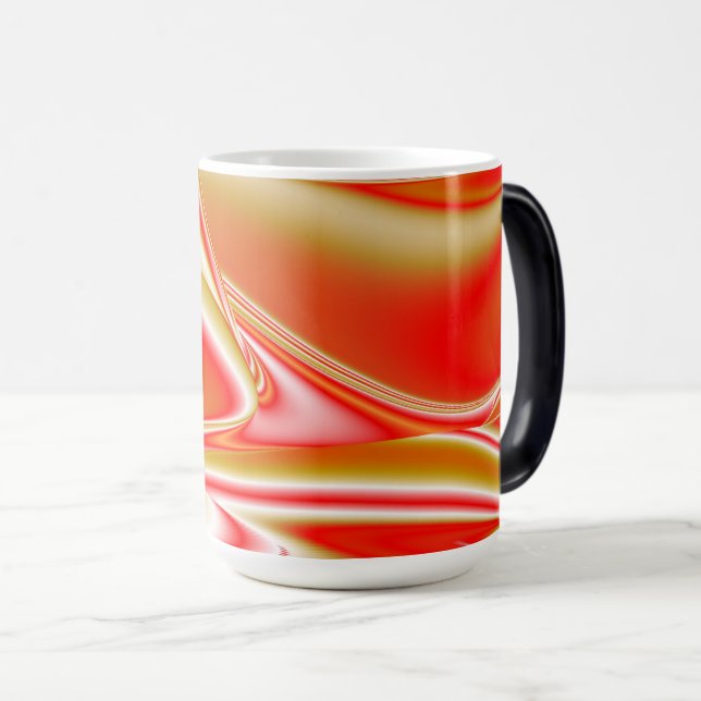 Love and Gold Abstract 3D Rainbowart Magic Mug (Front Right)
