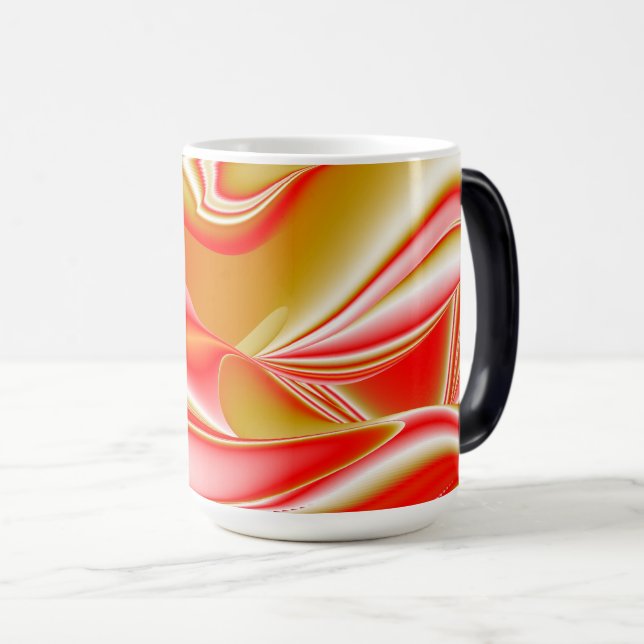 Love and Gold Abstract 3D Rainbowart Magic Mug (Front Right)