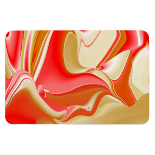 Love and Gold Abstract 3D Rainbowart Magnet