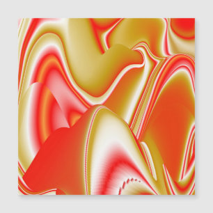 Love and Gold Abstract 3D Rainbowart Magnetic Card