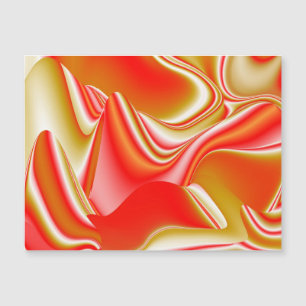 Love and Gold Abstract 3D Rainbowart Magnetic Card