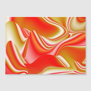 Love and Gold Abstract 3D Rainbowart Magnetic Card