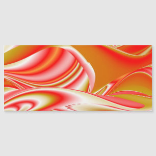 Love and Gold Abstract 3D Rainbowart Magnetic Card