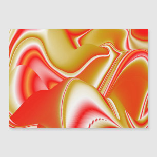 Love and Gold Abstract 3D Rainbowart Magnetic Card