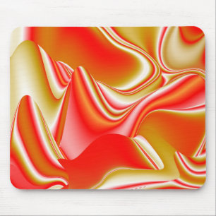Love and Gold Abstract 3D Rainbowart Mouse Mat