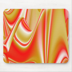 Love and Gold Abstract 3D Rainbowart Mouse Mat