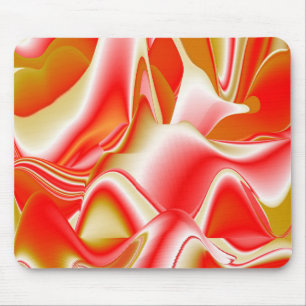 Love and Gold Abstract 3D Rainbowart Mouse Mat