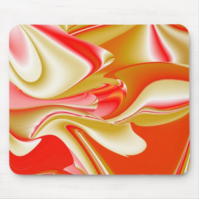 Love and Gold Abstract 3D Rainbowart Mouse Mat (Front)