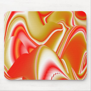 Love and Gold Abstract 3D Rainbowart Mouse Mat