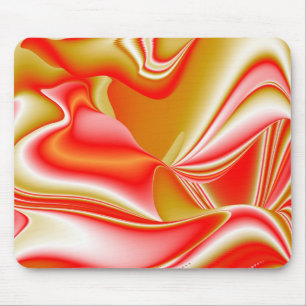 Love and Gold Abstract 3D Rainbowart Mouse Mat