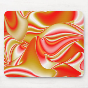 Love and Gold Abstract 3D Rainbowart Mouse Mat