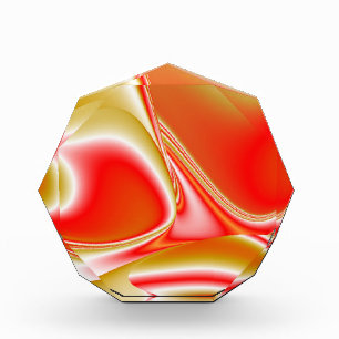 Love and Gold Abstract 3D Rainbowart Photo Block