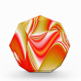 Love and Gold Abstract 3D Rainbowart Photo Block