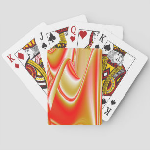 Love and Gold Abstract 3D Rainbowart Playing Cards