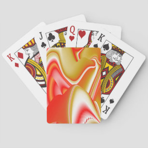 Love and Gold Abstract 3D Rainbowart Playing Cards