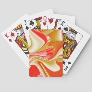 Love and Gold Abstract 3D Rainbowart Playing Cards