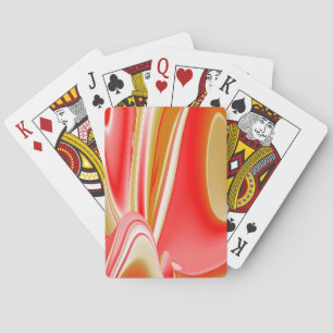 Love and Gold Abstract 3D Rainbowart Playing Cards