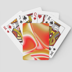 Love and Gold Abstract 3D Rainbowart Playing Cards