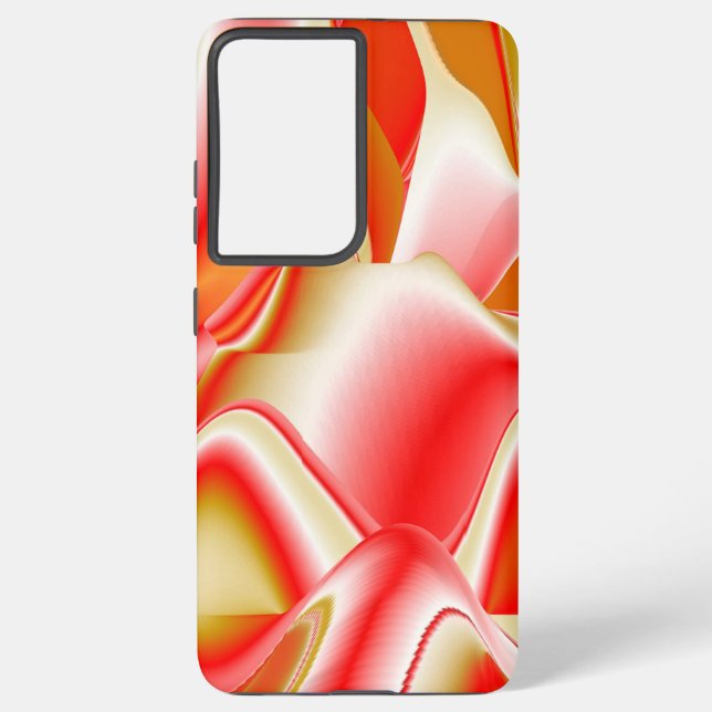 Love and Gold Abstract 3D Rainbowart Samsung Galaxy S21+ Case (Back)