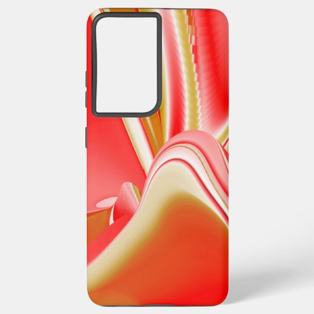 Love and Gold Abstract 3D Rainbowart Samsung Galaxy S21+ Case (Back)
