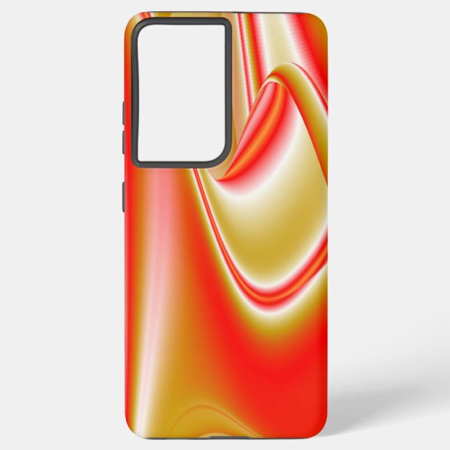 Love and Gold Abstract 3D Rainbowart Samsung Galaxy S21 Ultra Case (Back)