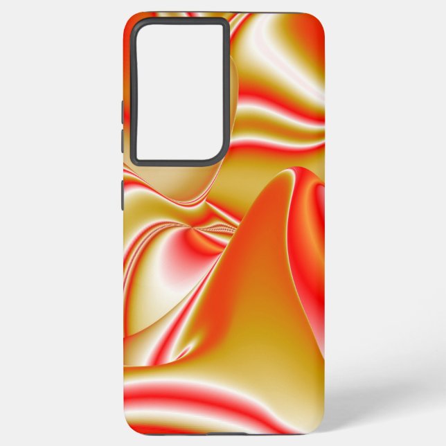 Love and Gold Abstract 3D Rainbowart Samsung Galaxy S21 Ultra Case (Back)