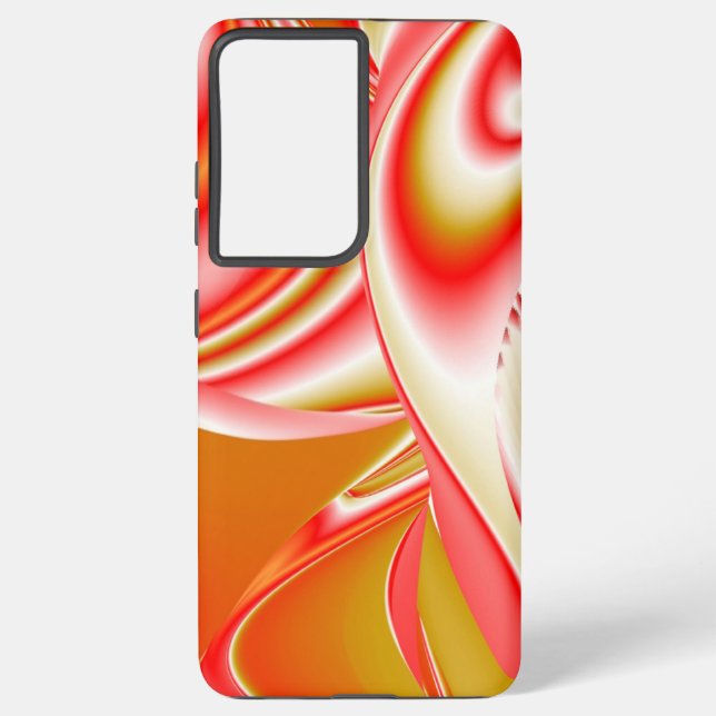 Love and Gold Abstract 3D Rainbowart Samsung Galaxy S21 Ultra Case (Back)