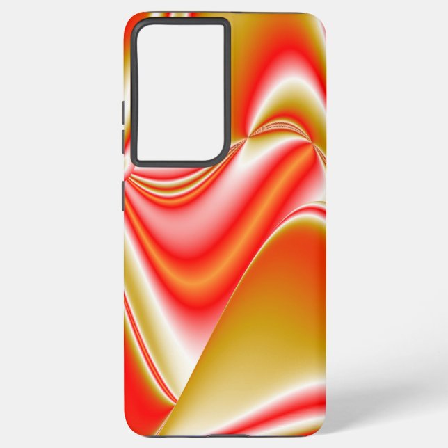 Love and Gold Abstract 3D Rainbowart Samsung Galaxy S21 Ultra Case (Back)