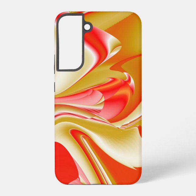 Love and Gold Abstract 3D Rainbowart Samsung Galaxy S22+ Case (Back)